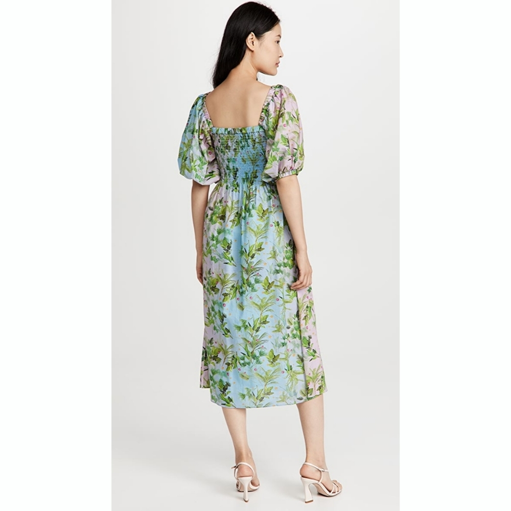 🌴🌺CYNTHIA ROWLEY - Alice Smocked Dress - Picture 4 of 9